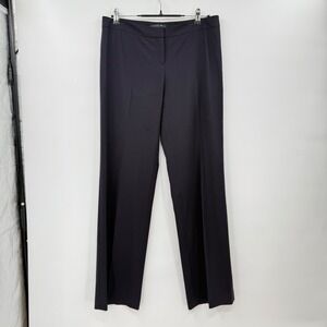 Lafayette 148 New York Wool Blend Dress Pants Career Trouser dark blue Size‎ 4